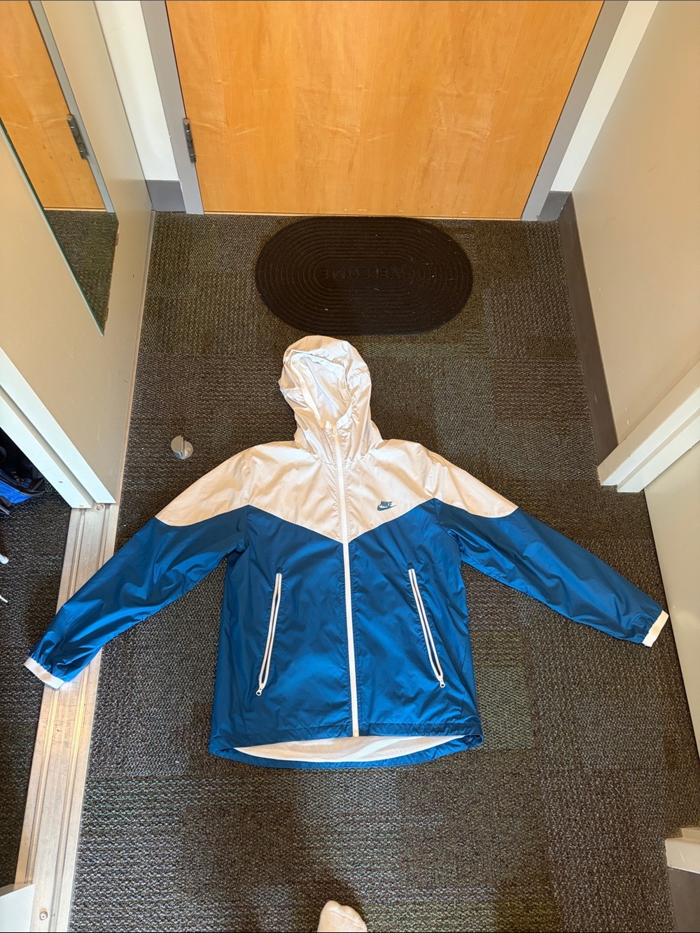 Nike Windbreaker (Blue and white)